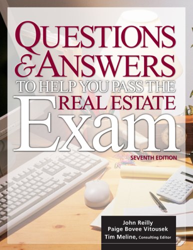 9781427795342: Questions and Answers to Help You Pass the Real Estate Exam