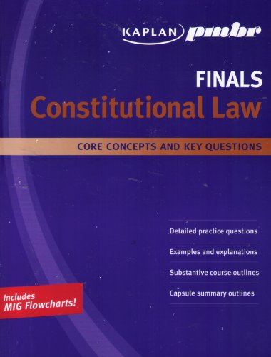 Kaplan PMBR FINALS: Constitutional Law: Core Concepts and Key Questions (9781427796516) by Kaplan PMBR; Palmer, Steven