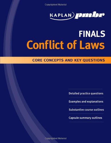 Beispielbild fr Kaplan PMBR FINALS: Conflict of Laws: Core Concepts and Key Questions zum Verkauf von dsmbooks