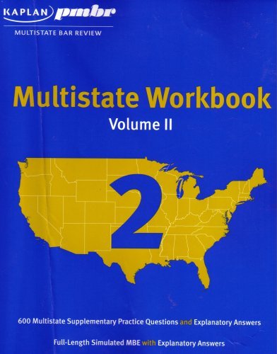 Stock image for Multistate Workbook, Volume II (2007) (Multistate Bar Review, Volume 2) for sale by HPB-Red