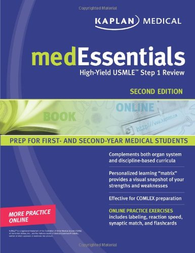 Beispielbild fr medEssentials: High-Yield USMLE Step 1 Review (Kaplan Medessenitals for the USMLE Step 1) zum Verkauf von Wonder Book