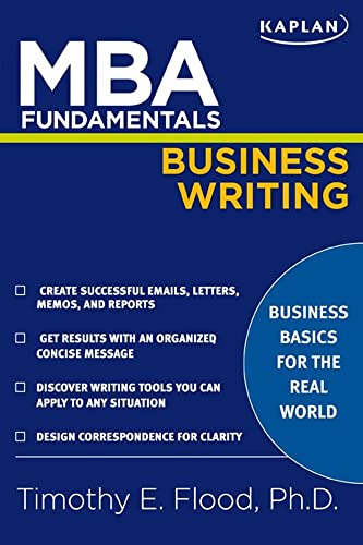 Beispielbild fr MBA Fundamentals Business Writing (Kaplan Test Prep) zum Verkauf von BooksRun