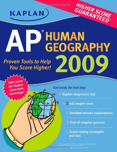 Imagen de archivo de Kaplan AP Human Geography 2009 a la venta por Hawking Books