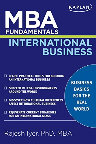 Imagen de archivo de M.B.A. Fundamentals International Business (Kaplan MBA Fundamentals) a la venta por Bahamut Media