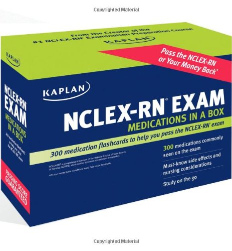 Kaplan NCLEX-RN Exam Medications in a Box (9781427798480) by Kaplan