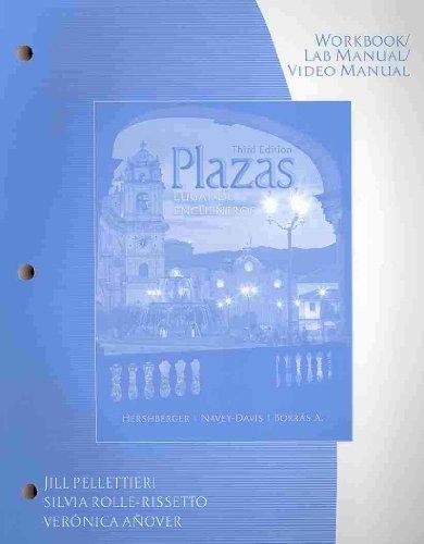 Imagen de archivo de Workbook/Video Manual/Lab Manual for Plazas: Lugar de Encuentros, 3rd a la venta por ThriftBooks-Atlanta