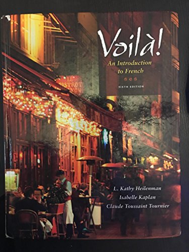 Beispielbild fr Voila!: An Introduction to French (with Audio CD) (World Languages) zum Verkauf von SecondSale