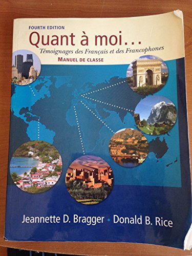 9781428231375: Quant a Moi... Manuel de Preparation