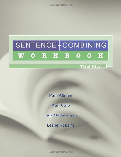 9781428263802: Sentence-Combining Workbook