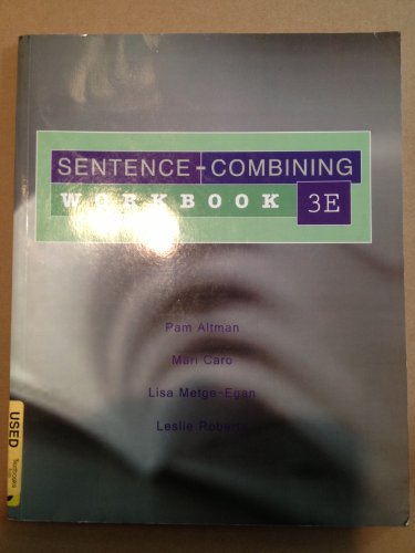 Stock image for Sentence-Combining Workbook for sale by HPB-Red