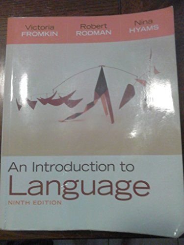 Stock image for An Introduction to Language for sale by Better World Books