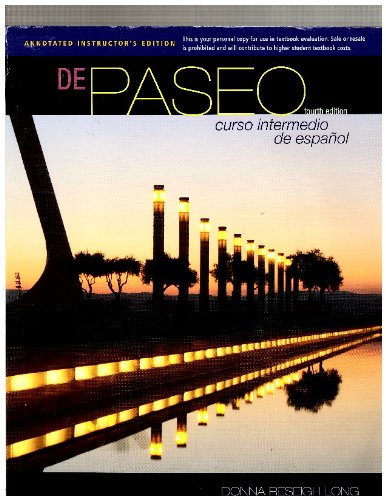 Stock image for Aie De Paseo 4e ; 9781428290037 ; 1428290036 for sale by APlus Textbooks