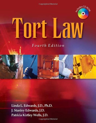 Stock image for Tort Law for Legal Assistants [With CDROM] for sale by ThriftBooks-Reno