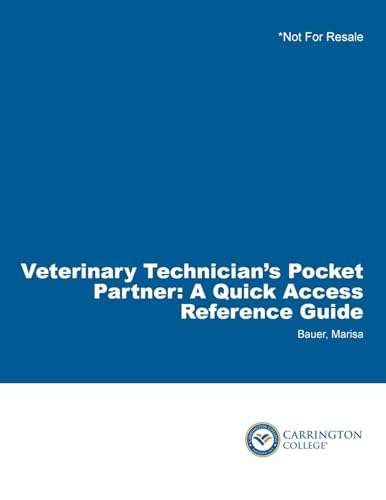 9781428357822: Veterinary Technician's Pocket Partner: A Quick Access Reference Guide (Veterinary Technology)