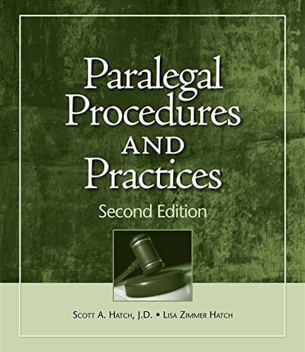Stock image for Paralegal Procedures and Practices for sale by HPB-Red