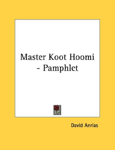 Master Koot Hoomi (9781428666405) by Anrias, David