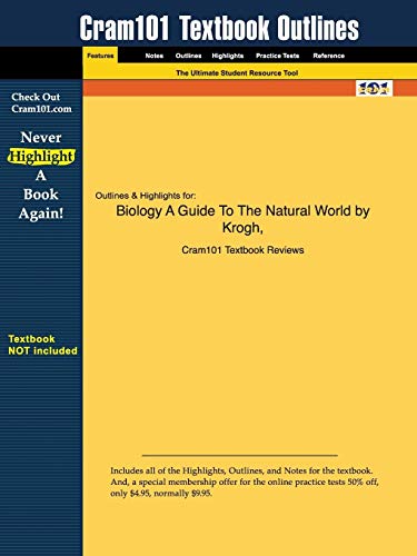 9781428804258: Outlines & Highlights for Biology: A Guide to the Natural World by Krogh (Cram101 Textbook Outlines)