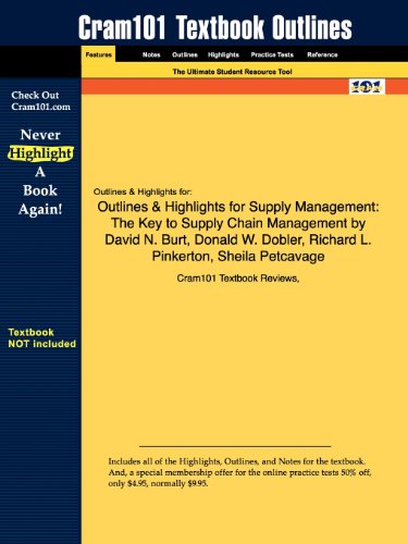 9781428841727: Outlines & Highlights for Supply Management: The Key to Supply Chain Management