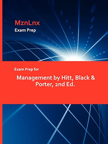 Imagen de archivo de Exam Prep for Management by Hitt, Black Porter, 2nd Ed a la venta por PBShop.store US