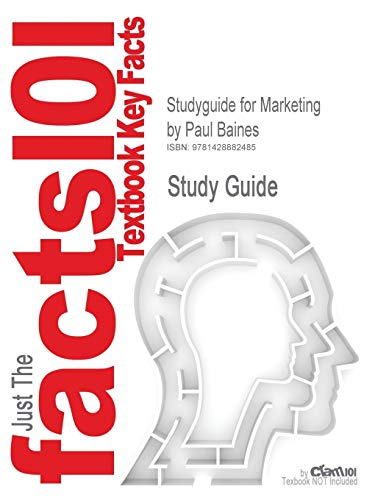 Beispielbild fr Studyguide for Marketing by Baines, Paul, ISBN 9780199290437 (Cram101 Textbook Outlines) zum Verkauf von AwesomeBooks