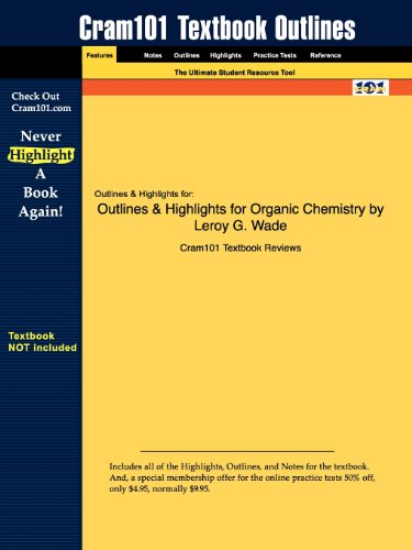 9781428884748: Outlines & Highlights for Organic Chemistry by Leroy G. Wade