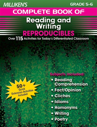 Stock image for Milliken's Complete Book of Reading & Writing Reproducibles - Grades 5-6 for sale by HPB-Red