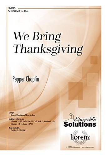 We Bring Thanksgiving (9781429128971) by Pepper Choplin