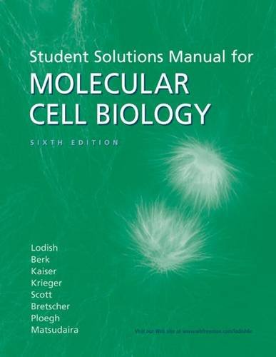 Stock image for Solutions Manual (Student Solutions Manual for Molecular Cell Biology) for sale by AwesomeBooks