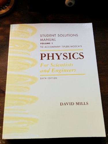 Imagen de archivo de Physics for Scientists and Engineers Student Solutions Manual, Vol. 1 a la venta por ThriftBooks-Atlanta