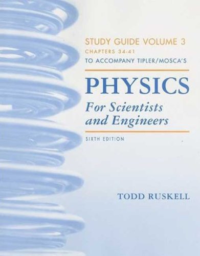 Imagen de archivo de Physics for Scientists and Engineers Study Guide, Vol. 3 a la venta por HPB-Red