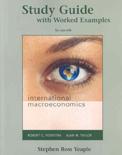 Stock image for International Macroeconomics Study Guide for sale by ThriftBooks-Atlanta