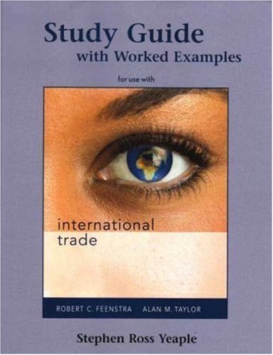 Stock image for International Trade Study Guide for sale by HPB-Red