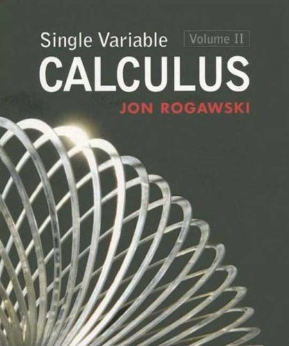 Imagen de archivo de Single Variable Calculus a la venta por Better World Books