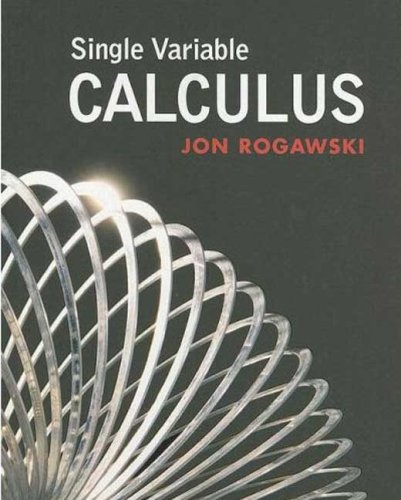 Single Variable Calculus (9781429210713) by Rogawski, Jon