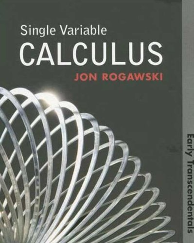 Imagen de archivo de Single Variable Calculus: Early Transcendentals a la venta por Decluttr