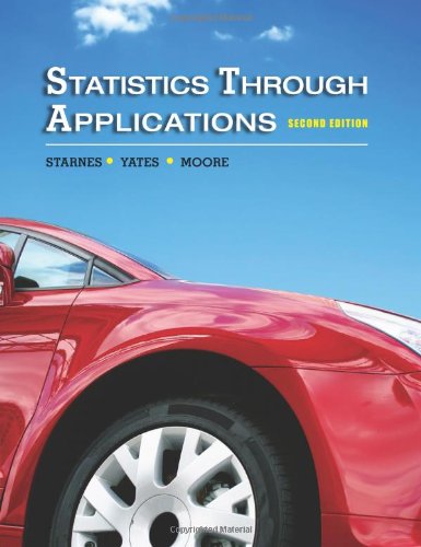 Stock image for Statistics Through Applications for sale by SecondSale