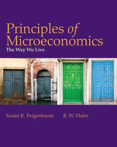 Principles of Microeconomics: The Way We Live (9781429220217) by Feigenbaum, Susan; Hafer, R. W.