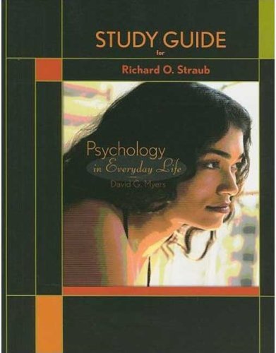 Imagen de archivo de Study Guide for Psychology in Everyday Life a la venta por ThriftBooks-Atlanta