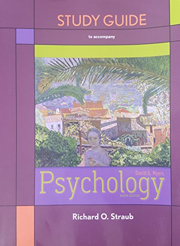 Beispielbild fr Study Guide for Psychology zum Verkauf von Better World Books