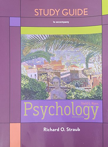 Imagen de archivo de Study Guide for Psychology a la venta por Your Online Bookstore