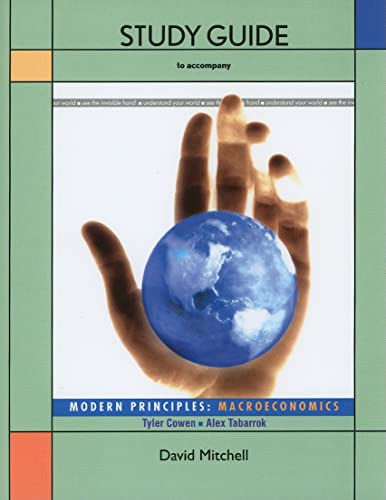 Beispielbild fr Study Guide to accompany Modern Principles: Macroeconomics zum Verkauf von savehere619