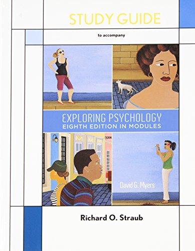 Stock image for Study Guide to Accompany Exploring Psychology: In Modules for sale by Wrigley Books