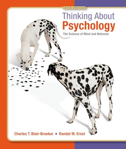Thinking About Psychology (9781429233262) by Blair-Broeker, Charles; Ernst, Randal