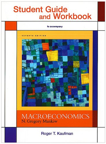 Imagen de archivo de Study Guide for Macroeconomics a la venta por Better World Books