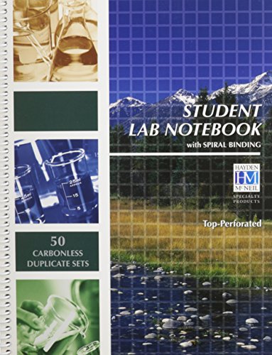 Student Lab Notebook with Spiral Binding (9781429238625) by Hayden McNeil