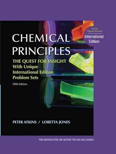 Stock image for Chemical Principles The Quest for Insight, International Edition for sale by ZBK Books