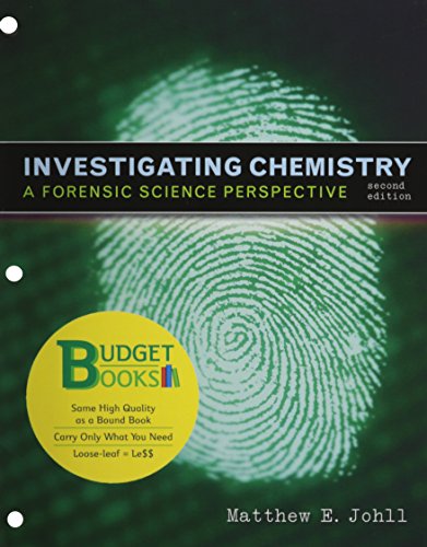 Imagen de archivo de Investigating Chemistry: A Forensic Science Perspective a la venta por GoldBooks