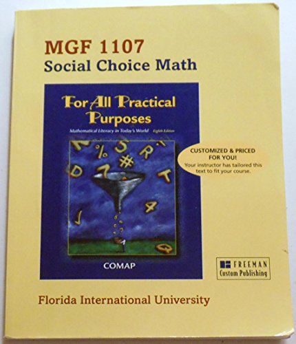 Imagen de archivo de Custom Pub Florida International for All Practical Purposes a la venta por Better World Books