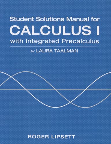 Stock image for Student Solutions Manual for Integrated Calculus for sale by ThriftBooks-Atlanta