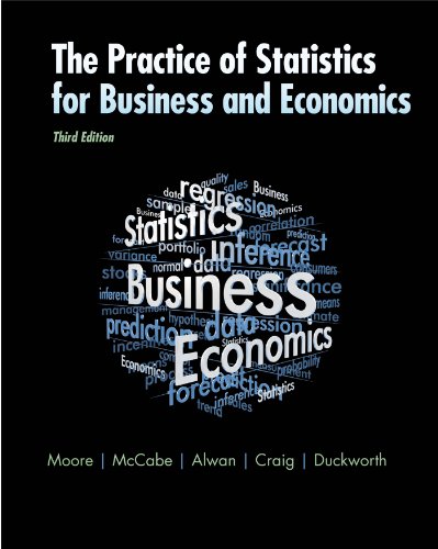 The Practice of Statistics for Business and Economics: w/Student CD (9781429242530) by Moore, David S.; McCabe, George P.; Alwan, Layth C.; Craig, Bruce A.; Duckworth, William M.